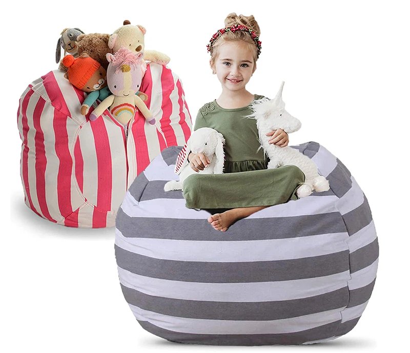 Bean bag storage stuffed animals