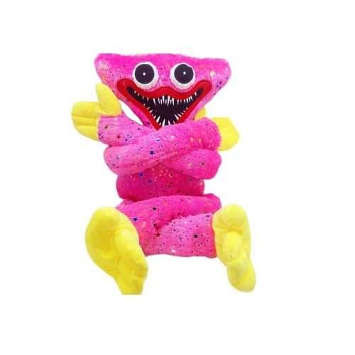 40 cm Pink Huggy Wuggy Plush Toy with Shiny Star-shaped Sequins