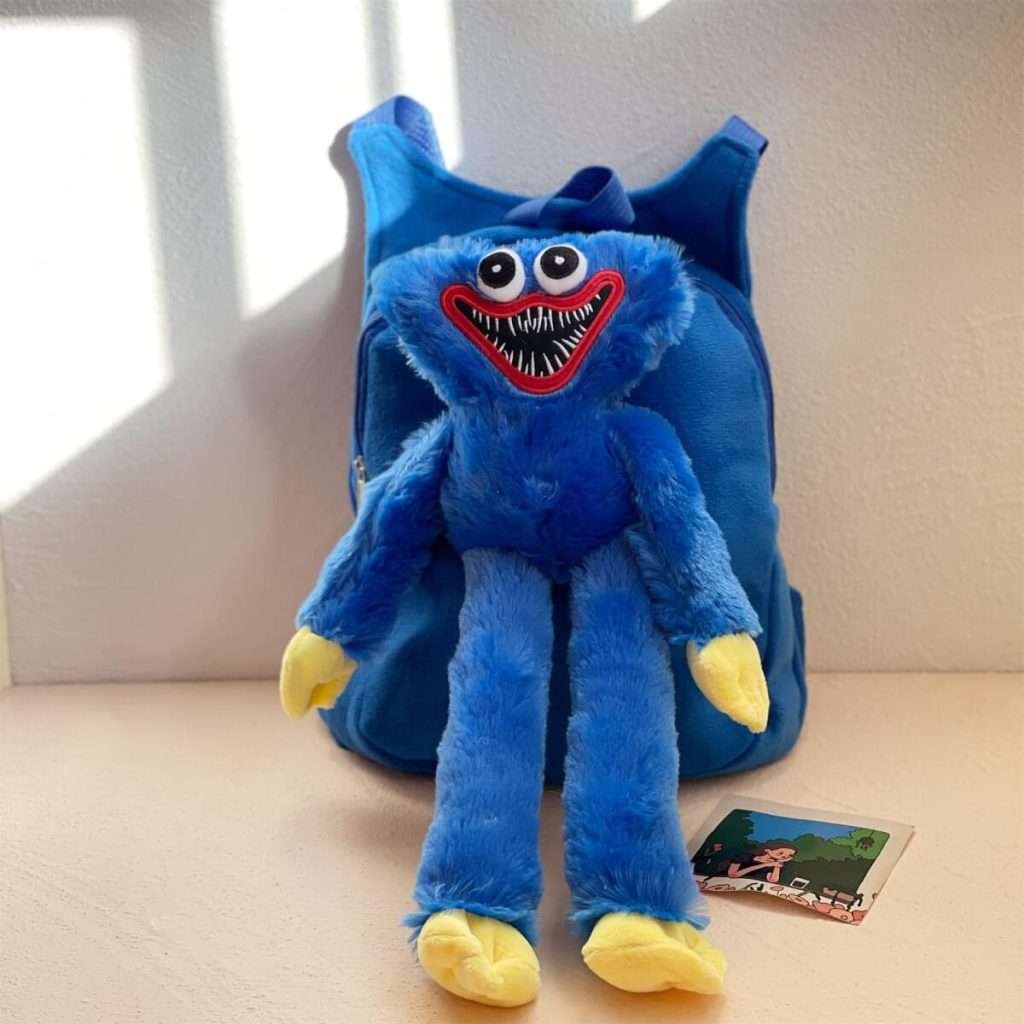 Huggy Backpack Merch Huggy Wuggy Plush Cartoon Kids Backpack - Five Star Toy