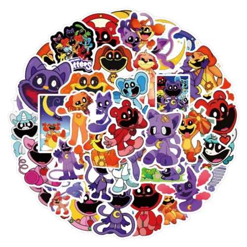 10/50Pcs Smilling Critters Stickers