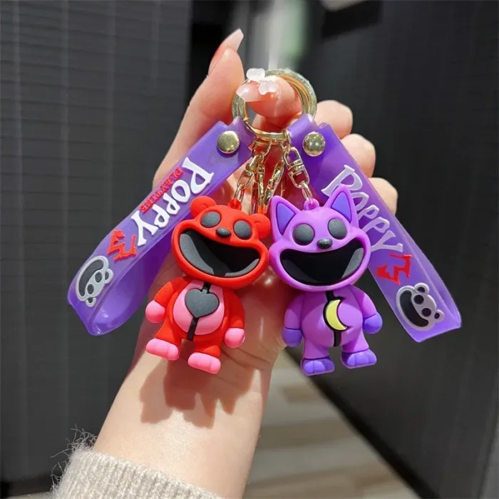 Cartoon Smiling Critters Keychain