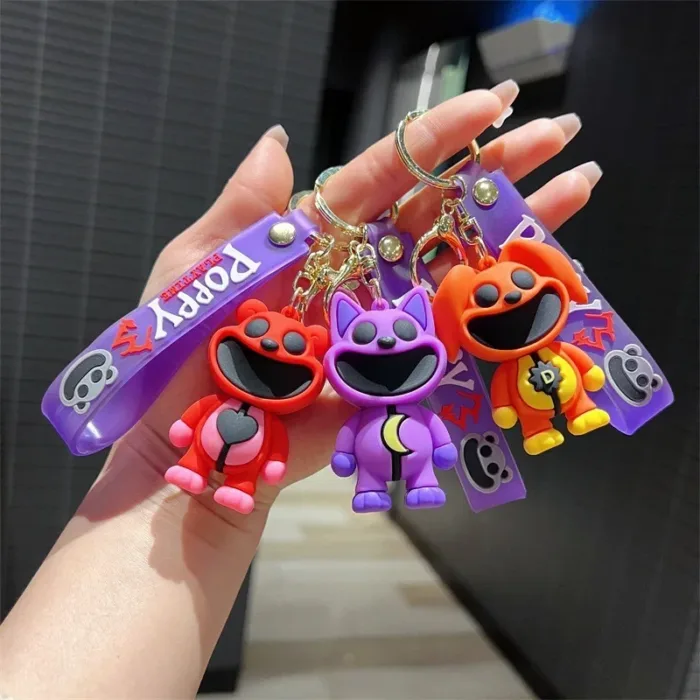 Cartoon Smiling Critters Keychain