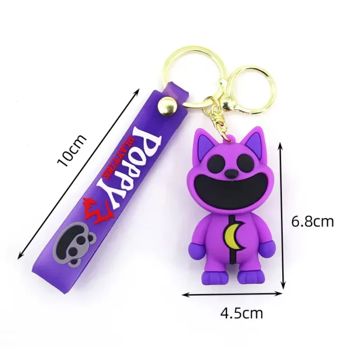 Cartoon Smiling Critters Keychain