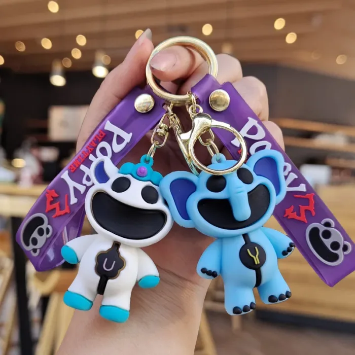 Cartoon Smiling Critters Keychain