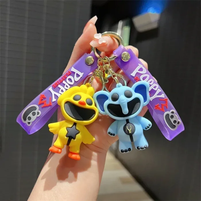 Cartoon Smiling Critters Keychain