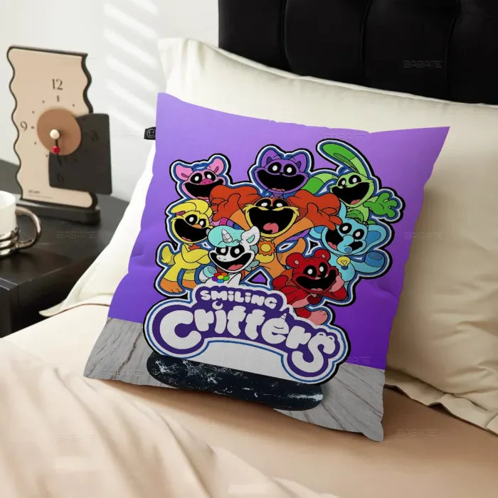 Comfy Catnap Dogday Pillowcase Smiling Critters Pillow Cover