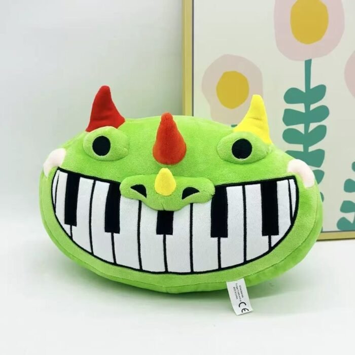 22cm Pianosaurus Pillow Nightmare Critters Piano Dragon Plush