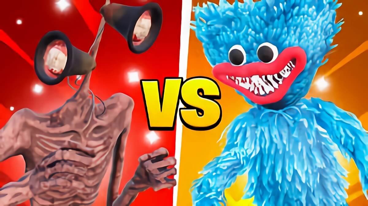 Huggy Wuggy vs. Siren Head: The Ultimate Monster Mash-Up