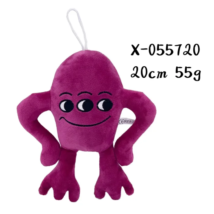 20 cm Purple Three Eyes Monster Garten of Banban Plush Toy