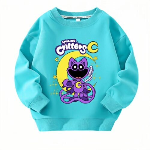 Poppy Playtime Smiling Critters Catnap Kids Sweatshirt2
