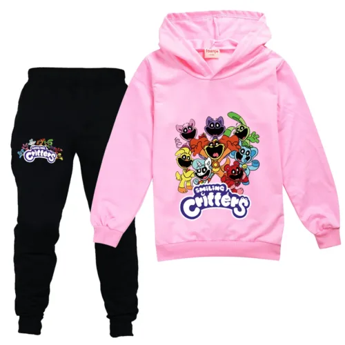 Smiling Critters Costume Kids Long Sleeve Hoodies and Pants Sets