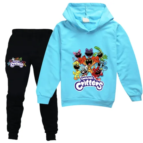 Smiling Critters Costume Kids Long Sleeve Hoodies and Pants Sets