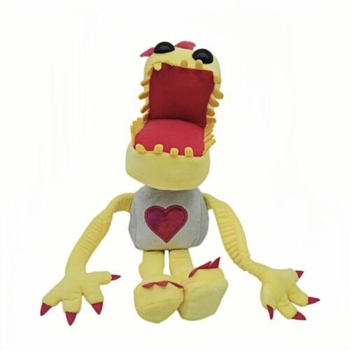 40cm Poppy Playtime Boxy Boo Plush Toy - Yellow Heart Edition Stuffed Doll