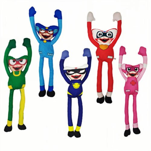 53cm Superhero Huggy Wuggy Plush Toy - Poppy Playtime Inspired Monster Doll