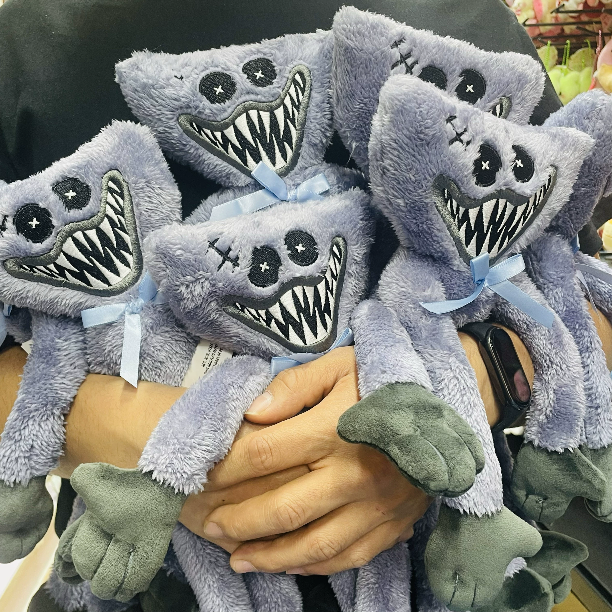 Poppy Playtime Special Edition Grey-Stitch Huggy Wuggy Plush Toy 3 Poppy Playtime Special Edition Grey-Stitch Huggy Wuggy Plush Toy