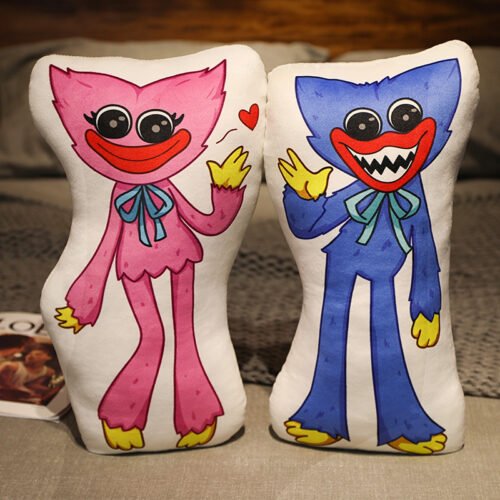 Poppy Playtime Plush Pillow Set - Huggy Wuggy, Kissy Missy & Poppy Doll Cushion - 35cm & 45cm Game Fan Collectible Toys