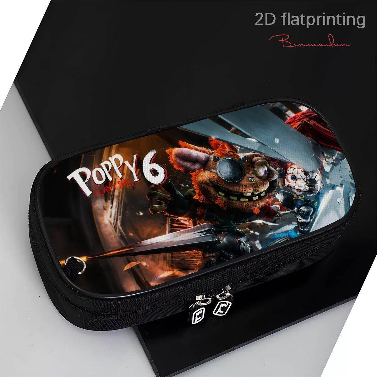 Poppy Playtime Chapter 6 Pencil Case - Double Layer Game Theme Large Capacity Stationery Bag for Boys & Girls 4 Poppy Playtime Chapter 6 Pencil Case - Double Layer Game Theme Large Capacity Stationery Bag for Boys & Girls 2