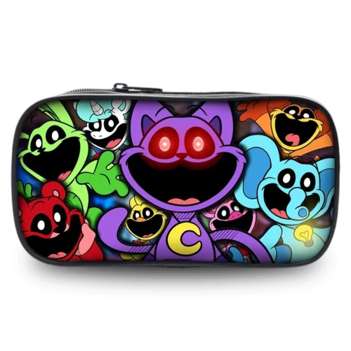 Poppy Playtime Chapter 3 Smiling Critters Pencil Case - CatNap Cartoon Large Capacity Stationery Bag