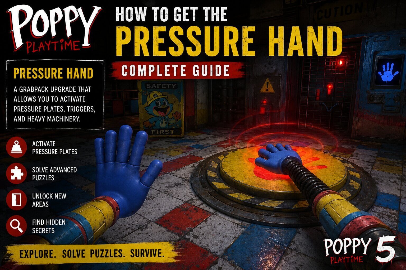 How to Get the GrabPack Pressure Hand in Poppy Playtime