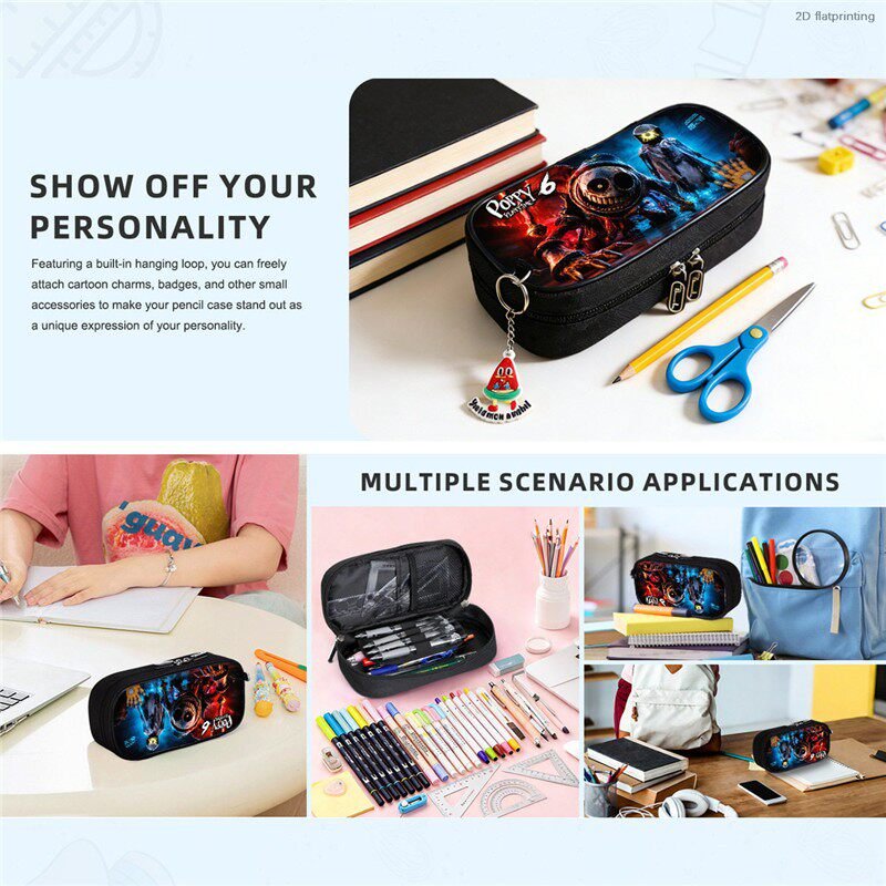 Poppy Playtime Chapter 6 Pencil Case - Double Layer Game Theme Large Capacity Stationery Bag for Boys & Girls 10 Poppy Playtime Chapter 6 Pencil Case - Double Layer Game Theme Large Capacity Stationery Bag for Boys & Girls 2