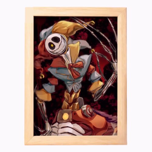 Poppy Playtime The Prototype Jester Fan Art Wooden Framed Poster Print