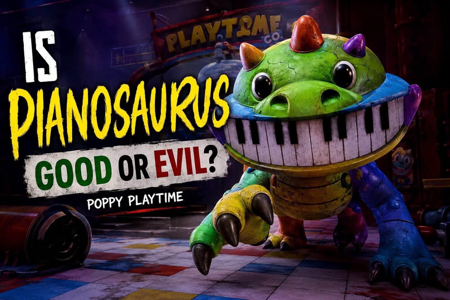 Is Pianosaurus Good or Evil in Poppy Playtime?