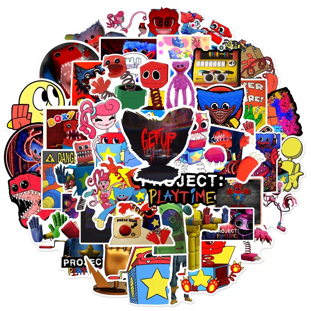 50Pcs Poppy Playtime Stickers - Waterproof Vinyl Decals 3 50pcs Poppy Playtime Stickers
