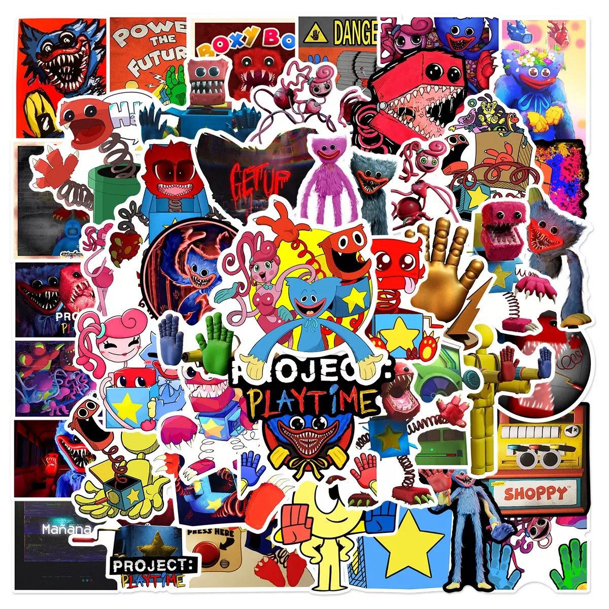 50Pcs Poppy Playtime Stickers - Waterproof Vinyl Decals 2 50pcs Poppy Playtime Stickers