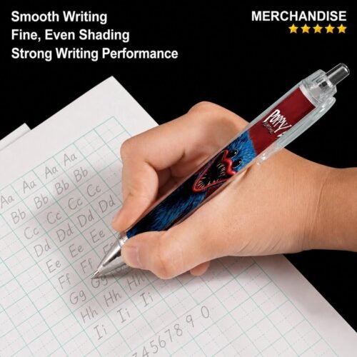 Poppy Playtime Character Pen & Mechanical Pencil - Black Gel Ink, 0.5mm HB