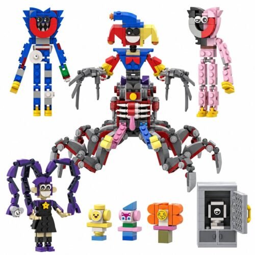 Poppy Playtime Boss Prototype & Spider Clown 8-Piece Building Blocks Set (861 Pcs)
