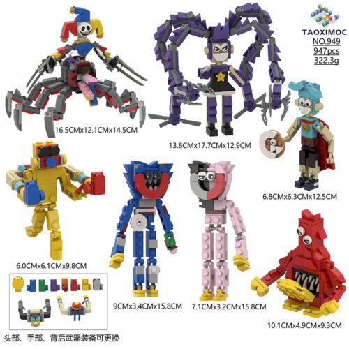 Poppy Playtime Series 5 Monster Building Blocks Figure Set (947 Pieces)