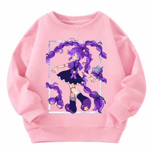 Lily Love Braids Girls Sweatshirt Regular or Fleece Lined Anime Pullover Sizes 100 160 11